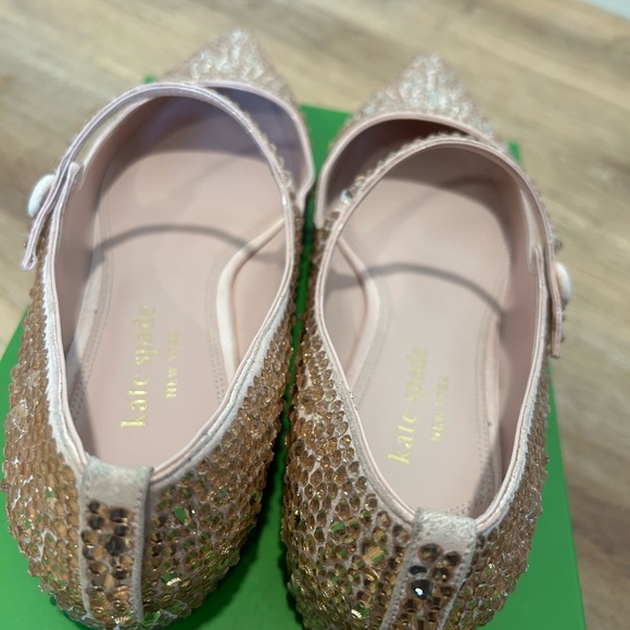 Kate Spade Maya Crystal Flat in Mochi Pink size 9.5 - Picture 4 of 17